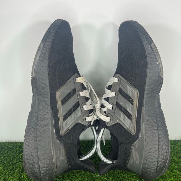 Adidas UltraBoost 21 Triple Black Running Shoes Men Size 10 Black - Picture 7 of 9